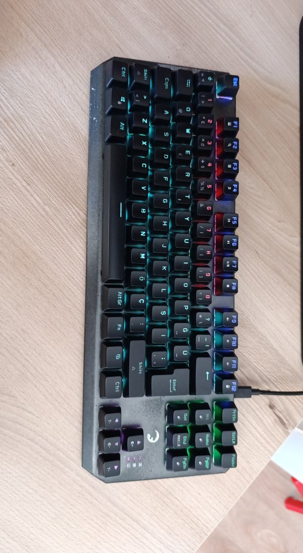 Kablolu Gri Koyu Renkli Klavye - Görsel 4