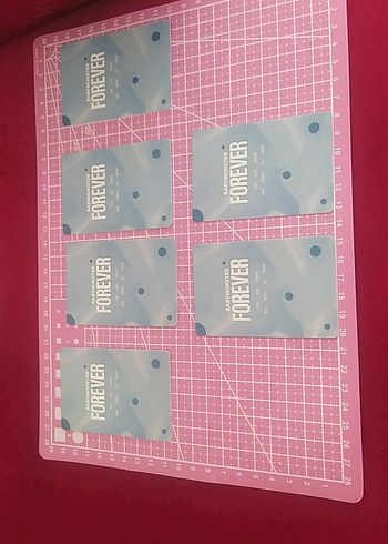 Rampage Pastel Pembe Mouse Pad Ölçü Cetveli Desenli