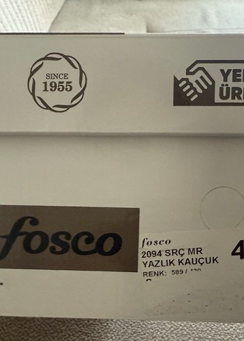 44 Beden Erkek yazlık kauçuk laofer ayakkabı fosco 2094