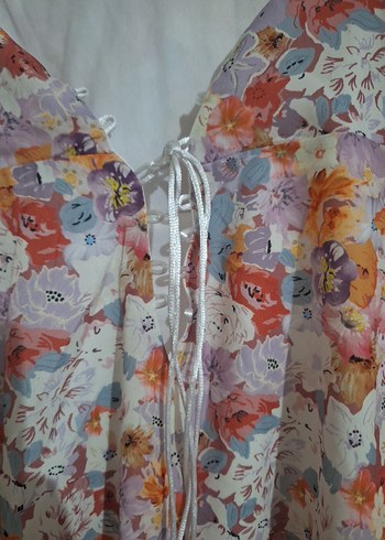 Bohem Çok Renkli Midi Elbise - Görsel 3