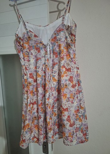 Bohem Çok Renkli Midi Elbise - Görsel 2