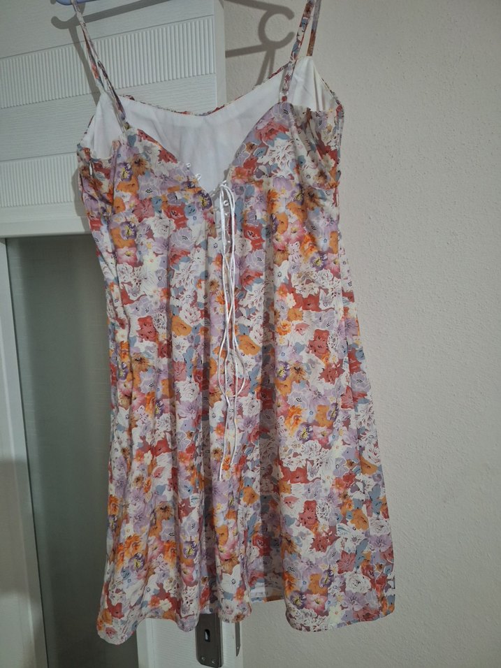 Bohem Çok Renkli Midi Elbise - Görsel 2