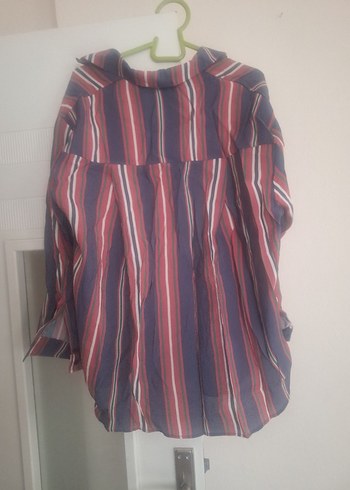 Çok Renkli Düğmeli Kadın Gömlek - Görsel 2