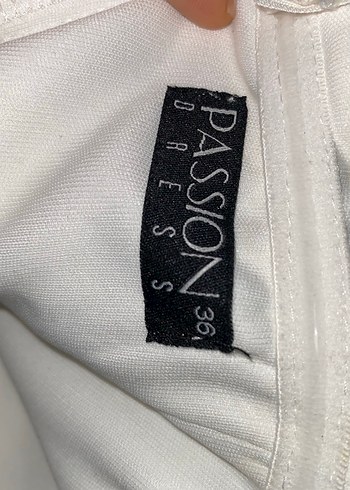 Beyaz straplez mini elbise - Görsel 4