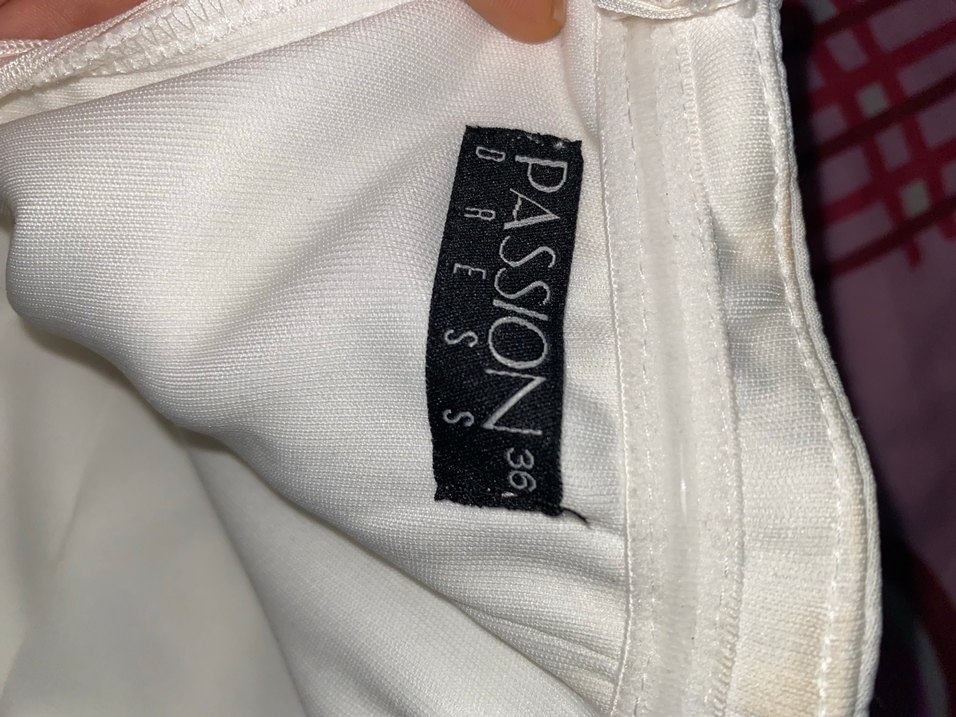 Beyaz straplez mini elbise - Görsel 4