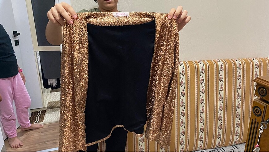 Pull payet ceket