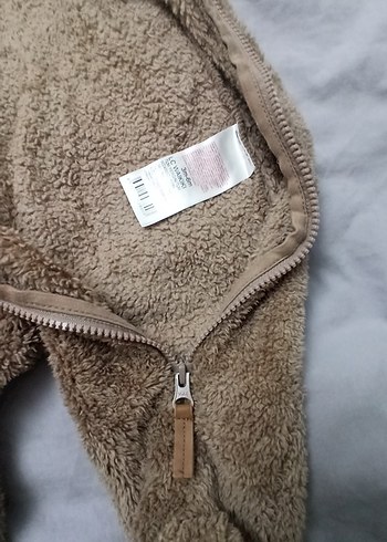 Kahverengi Peluş Erkek Bebek Tulumu - Görsel 3