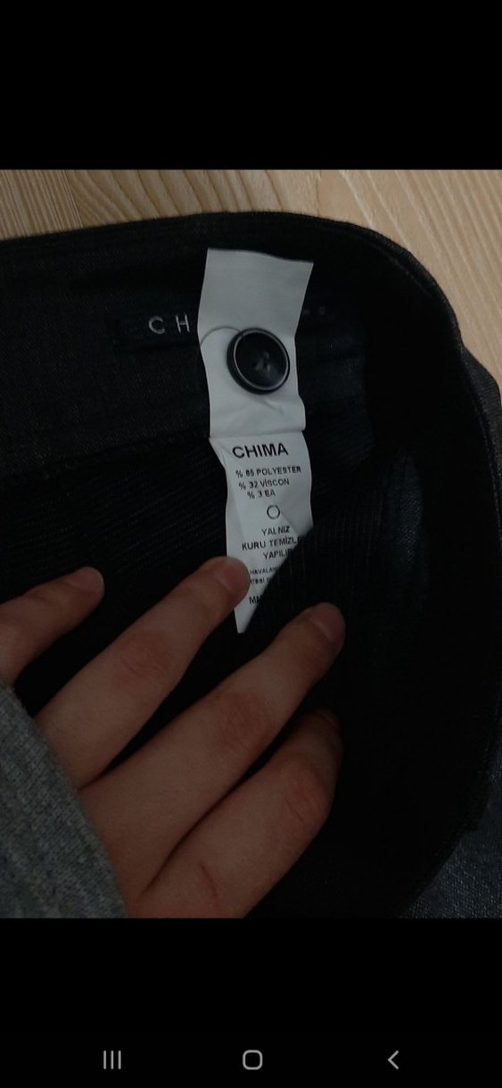 Chima Siyah klasik pantolon  L beden - Görsel 2