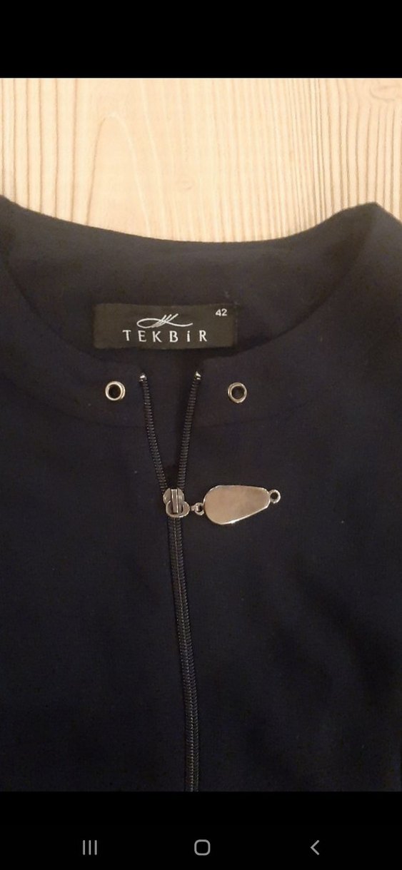 Tekbir Marka Lacivert Uzun Kap / Ferace - Görsel 3