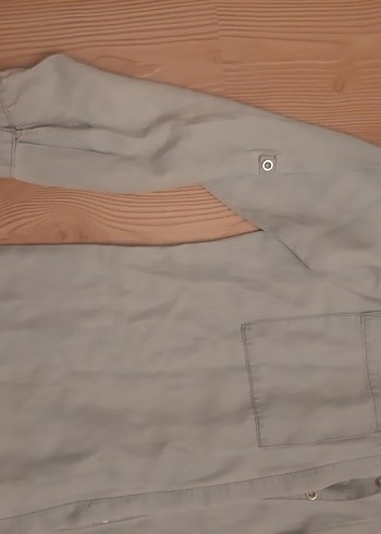 Uzun Gömlek Elbise  Tam Boy Düğmeli, Rahat Kalıp, Şık Model - Görsel 7