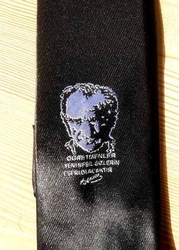 Siyah Retro Erkek Kravat - Görsel 2