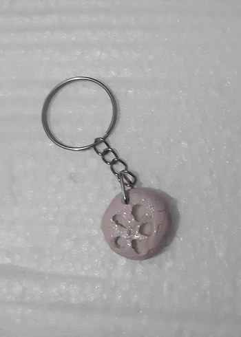 Pembe Zincir Detaylı Kadın Anahtarlık - Görsel 2