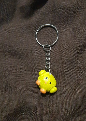 Sarı Zincirli Kadın Anahtarlık - Görsel 3