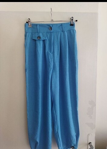 Diğer Yeni keten şalvar kesim pantolon