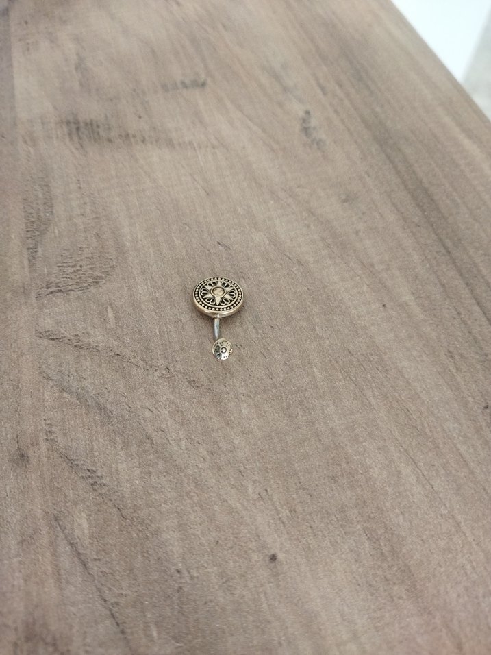 çelik bakır Renk Bohem Göbek Piercingi - Görsel 3