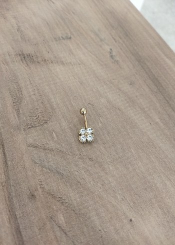 çelik Altın Renkli Minimalist Kadın Piercing - Görsel 2