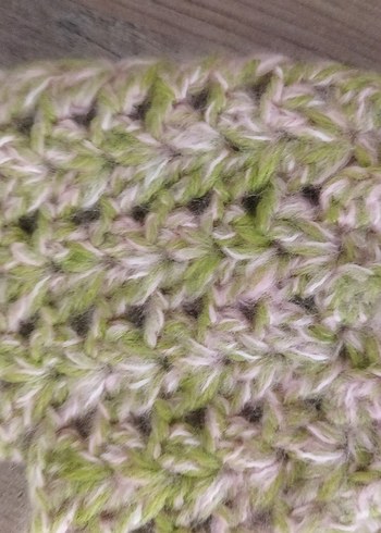 Yeşil Bohem Örgü Kadın Eldiveni - Görsel 2