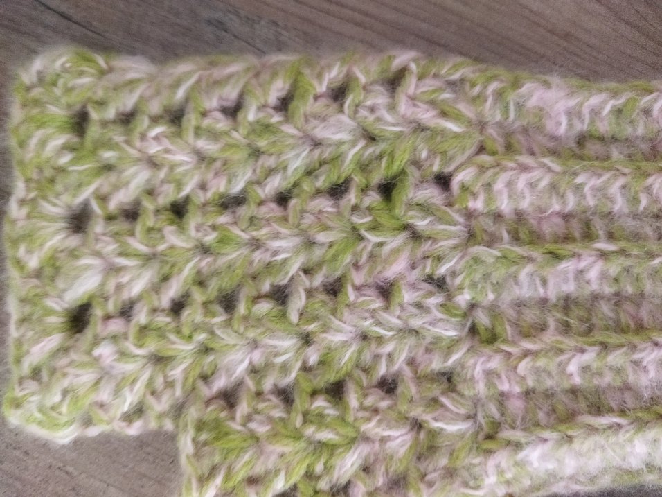 Yeşil Bohem Örgü Kadın Eldiveni - Görsel 2