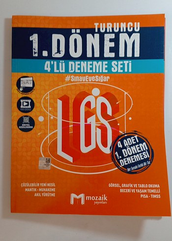 LGS 1. Dönem 4'lü Deneme Seti Turuncu