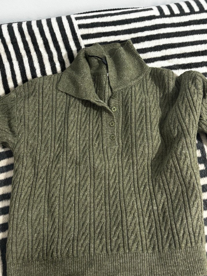 Gri Örgü Kadın Kazak Yumuşak Dokulu - Görsel 3