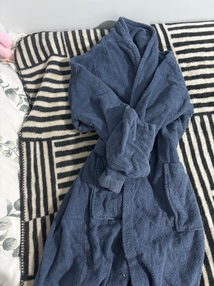 Bohem Tarzı Mavi Bornoz - Görsel 2