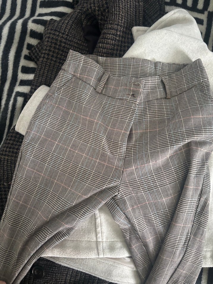 Düğmeli Regular Fit Kadın Kumaş Pantolon - Görsel 3