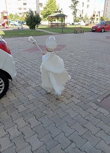 6 Yaş Beden beyaz Renk Krem sünnet kıyafeti