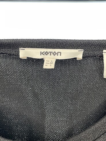 l Beden siyah Renk Koton Sweatshirt %70 İndirimli.