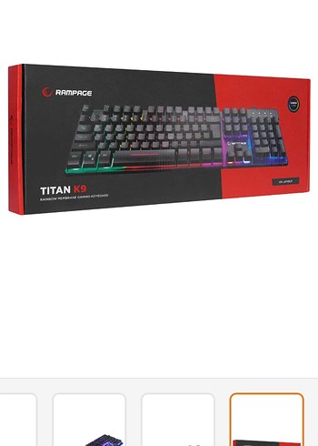 Rampage Titan K9 Çok Renkli Mekanik Klavye