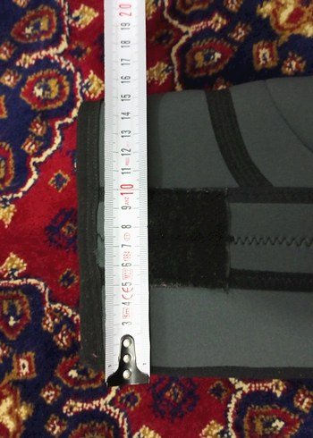 Gri Motosiklet Diz Koruyucu Velcro Bantlı - Görsel 8