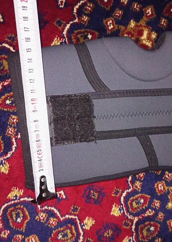 Gri Motosiklet Diz Koruyucu Velcro Bantlı - Görsel 5