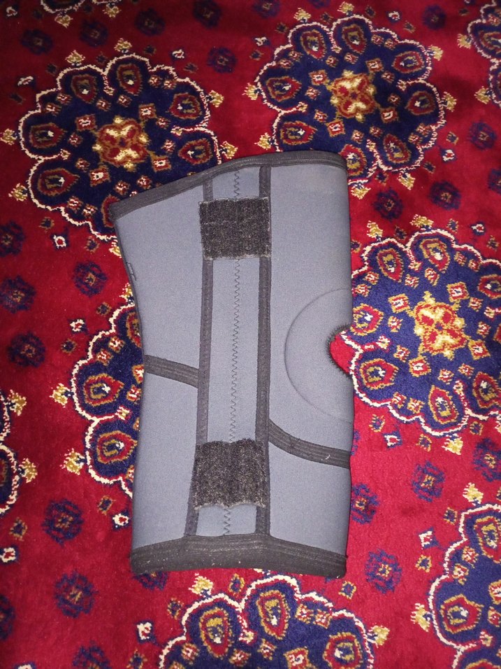 Gri Motosiklet Diz Koruyucu Velcro Bantlı - Görsel 2