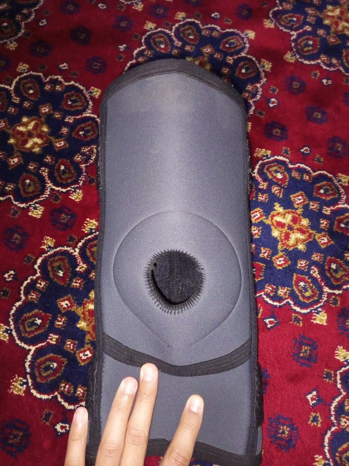 Gri Motosiklet Diz Koruyucu Velcro Bantlı - Görsel 3