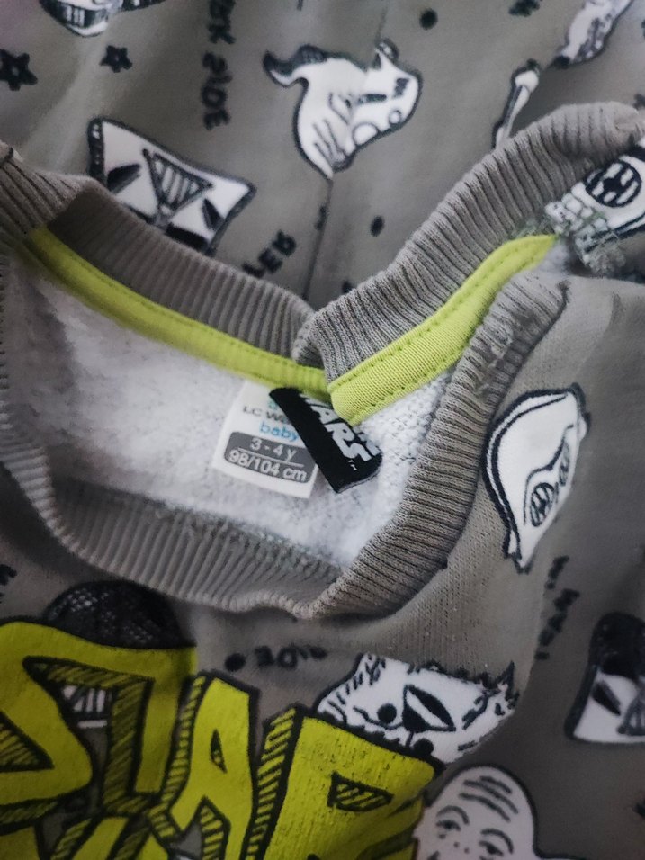 Star Wars Erkek Çocuk Gri Baskılı Triko Pijama - Görsel 2