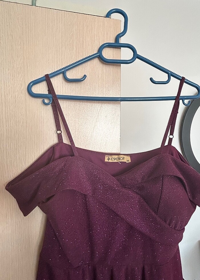 Mor pırıltılı abiye - Görsel 2