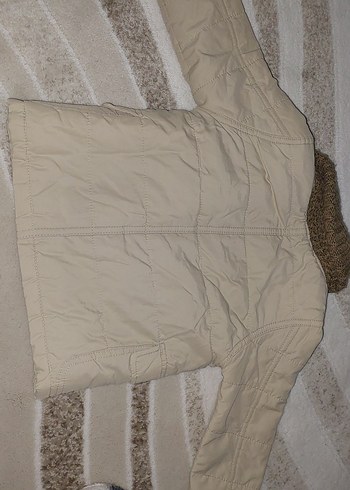 Bej Erkek Çocuk Düğmeli Kaban - Görsel 4