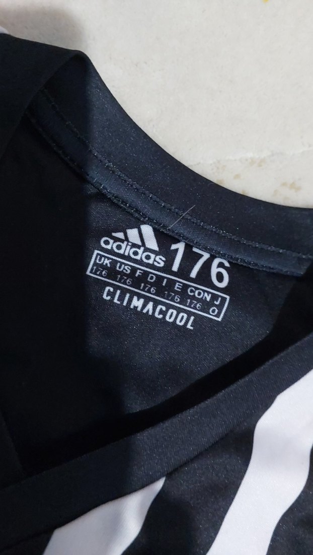 Siyah Beyaz Çizgili Erkek Kısa Kol Forma Takımı - Görsel 4