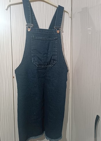 Trendyol & Milla Kadın Lacivert Denim Kısa Salopet