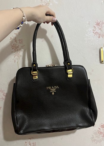 Prada kahverengi Deri Kadın Çanta