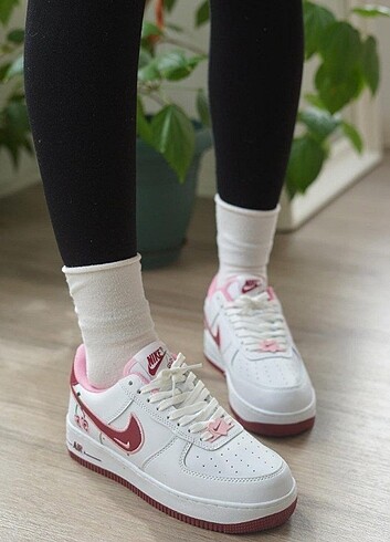 Kiraz Nike Air Force Spor Ayakkabı
