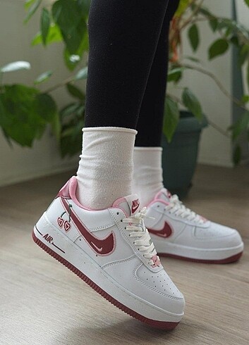 36 Beden Kiraz Nike Air Force Spor Ayakkabı