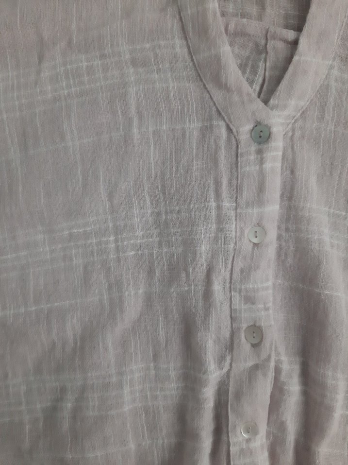 mango yarı transparan pembe gömlek - Görsel 4