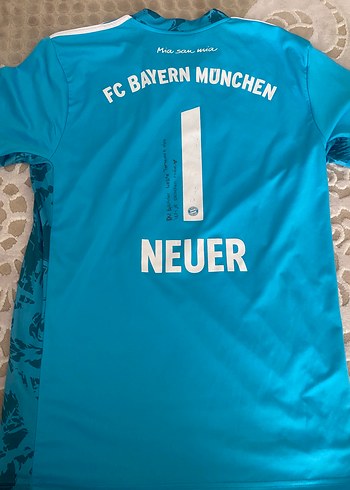 Adidas Mavi Adidas Bayern Münih Kısa Kollu Forma