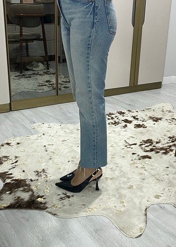 Parlak Siyah Stiletto Kadın Ayakkabı - Görsel 4