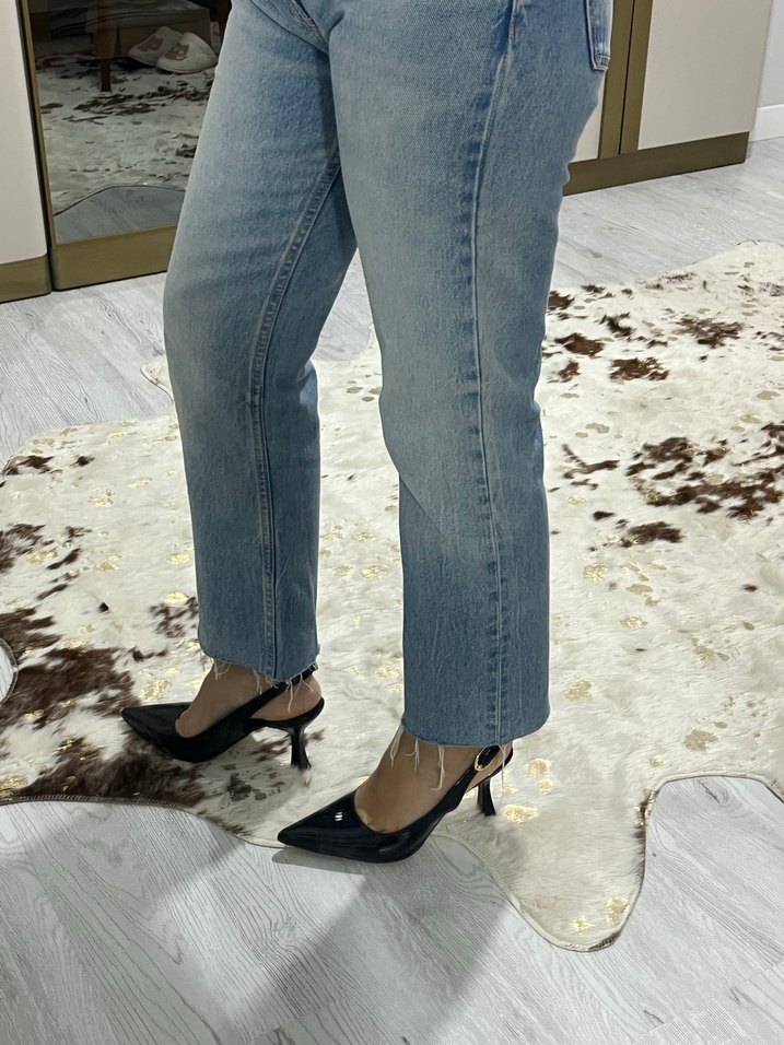 Parlak Siyah Stiletto Kadın Ayakkabı - Görsel 3