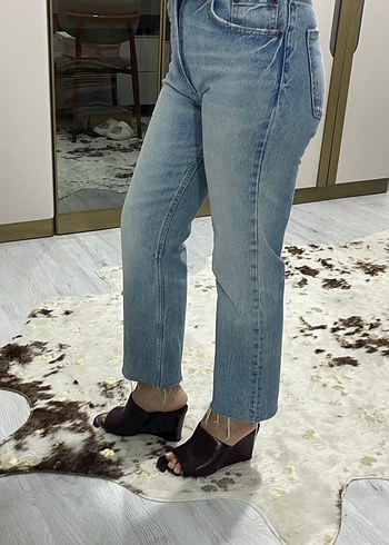 Bordo Deri Dolgu Topuk Kadın Terlik - Görsel 11