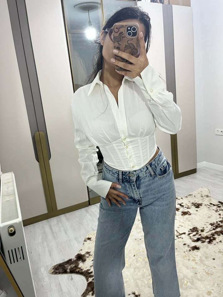 Beyaz gömlek - Görsel 5