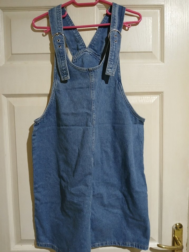 Kadın Kot Midi Salopet - Görsel 2