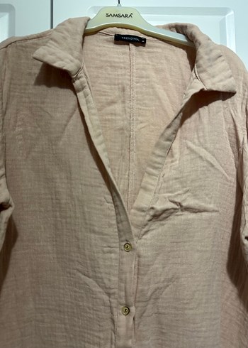 Kısa Kollu Bej Keten tulum - Görsel 2