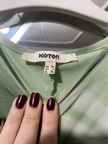 xl Beden yeşil Renk Koton Yeşil Elbise